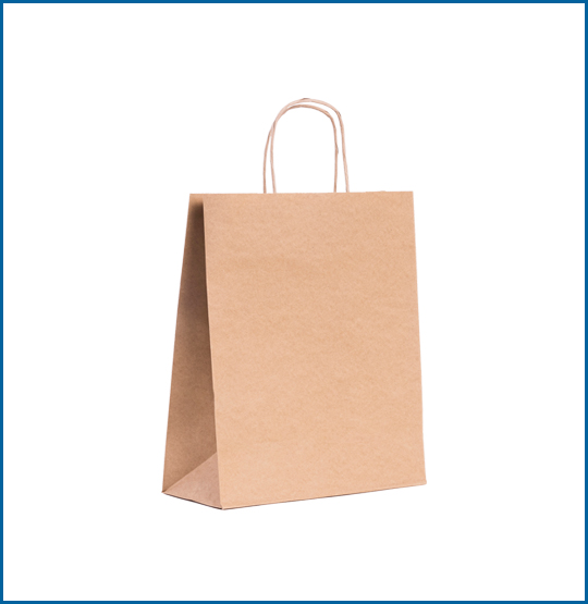 Papiertasche mit gedrehtem Griff