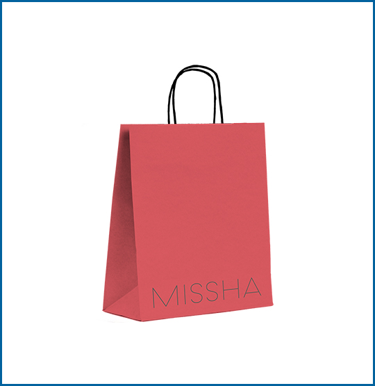 Papiertasche mit gedrehtem Griff